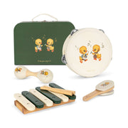 Music set in a suitcase, Green