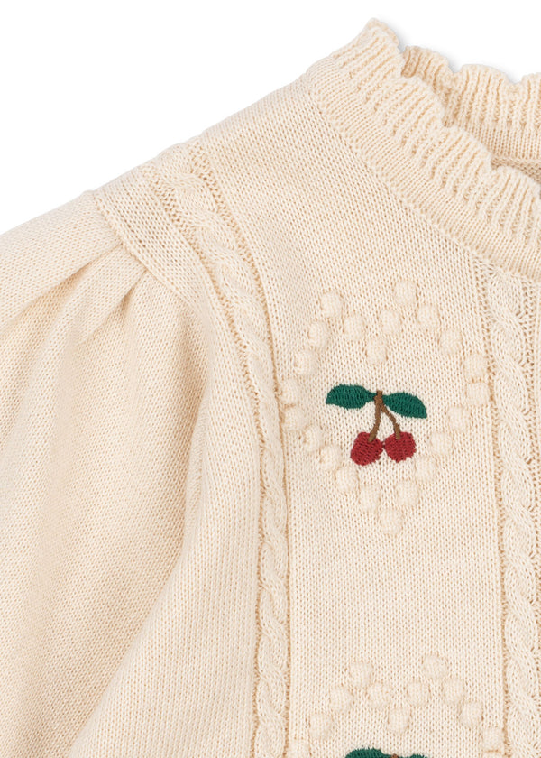 Soleil Cardigan Pearled Ivory