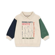 Spotty long sleeve polo multicolor