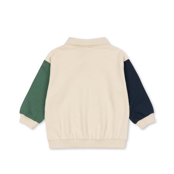 Spotty long sleeve polo multicolor