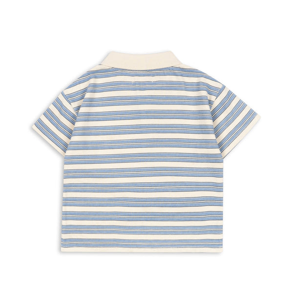Spotty Poloshirt Stripe Ciel