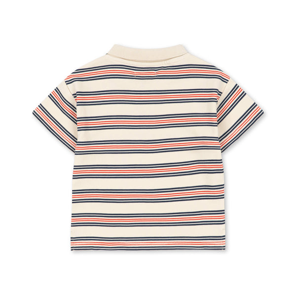 Spotty Polo Shirt Stripie Stripe