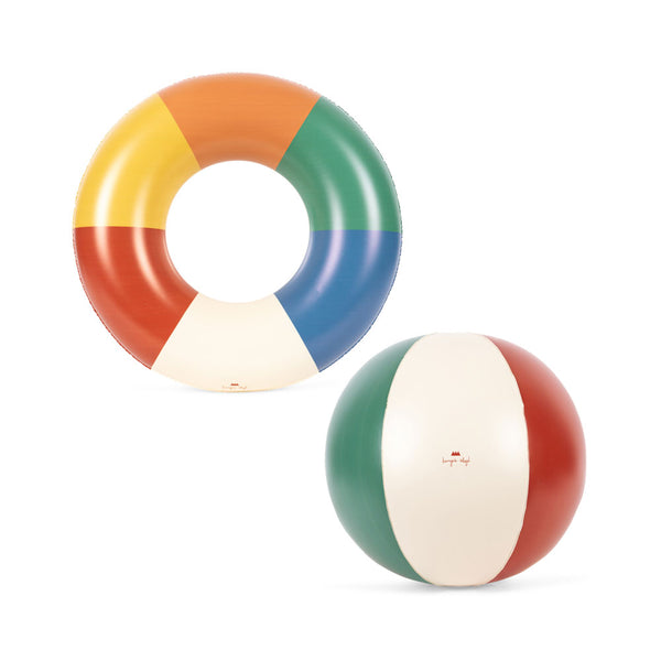 Swim Ring + Beach Ball Set Multi