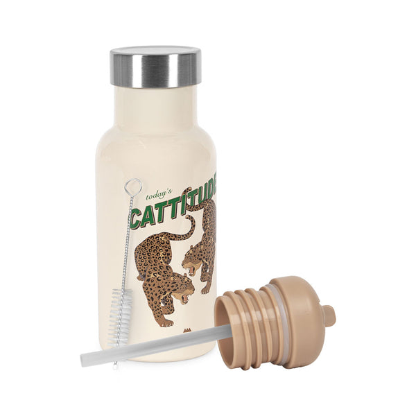 Cattitude Thermos Water Bottle