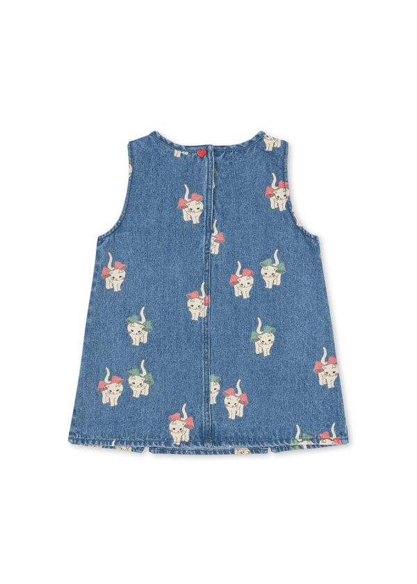Magot denim dress Bow Kitty