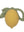 Natural Rubber Teether Lemon