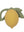 Natural Rubber Teether Lemon