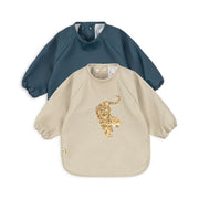 2-Pack Long-Sleeve Bib Tiger Ruggito