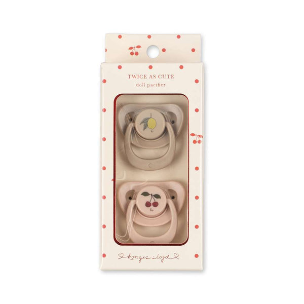 Konges Sløjd Puppen-Schnuller 2er-Pack Cherry und Lemon