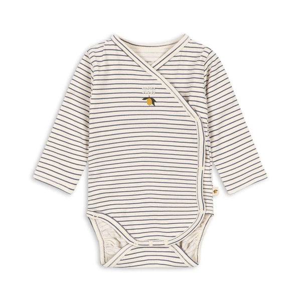 Konges Sløjd Neugeborenen-Body Basic Stripe Como als Wickelbody