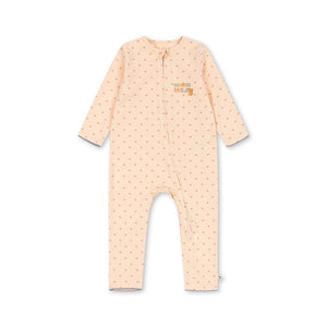 Konges Sløjd Strampler Basic Teddy Coeur aus Bio-Baumwoll-Jersey – Vorderansicht