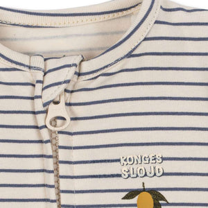 Zip-Strampler Stripe Como von Konges Sløjd, Rückansicht