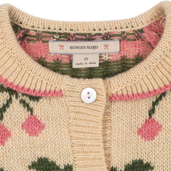 Konges Sløjd Strickjacke Belou Cherry, Rückansicht