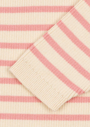 Strickpullover Buma Peony Butter aus 100 % GOTS-Bio-Baumwolle, Detail