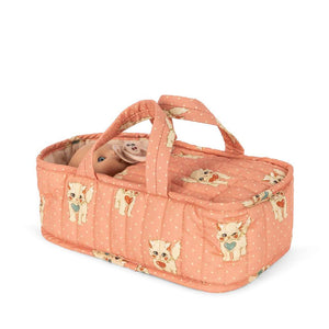 Konges Sløjd Babypuppe Cattie Ciao Miao Rose im weichen Baumwollset