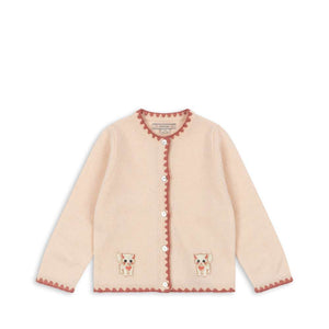 Konges Sløjd Strickjacke Collette Rosey – Vorderansicht