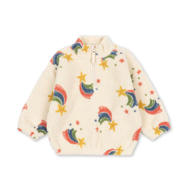 Teddy Jacket Half Zip Jody Rainbow Star