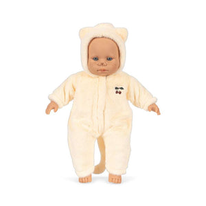 Konges Sløjd Puppe Kitty Beige, Kätzchen-Puppe mit tiefblauen Augen