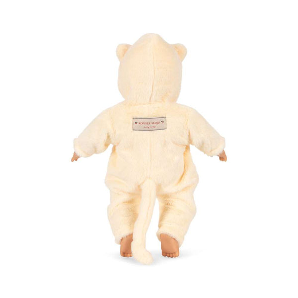 Weicher Stoffkörper der Konges Sløjd Puppe Kitty Beige von hinten