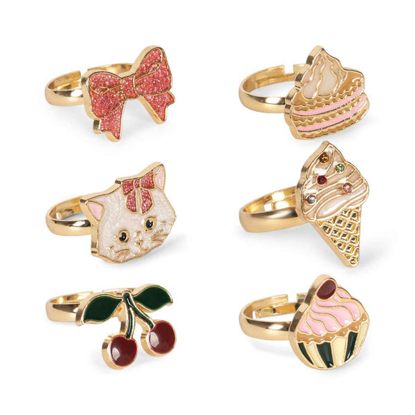Konges Sløjd Fingerring-Set Kitty Gold – Detailansicht