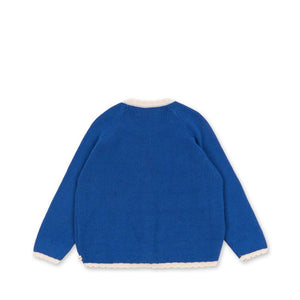 Lallo Strickjacke in Blau von Konges Sløjd, Rückansicht
