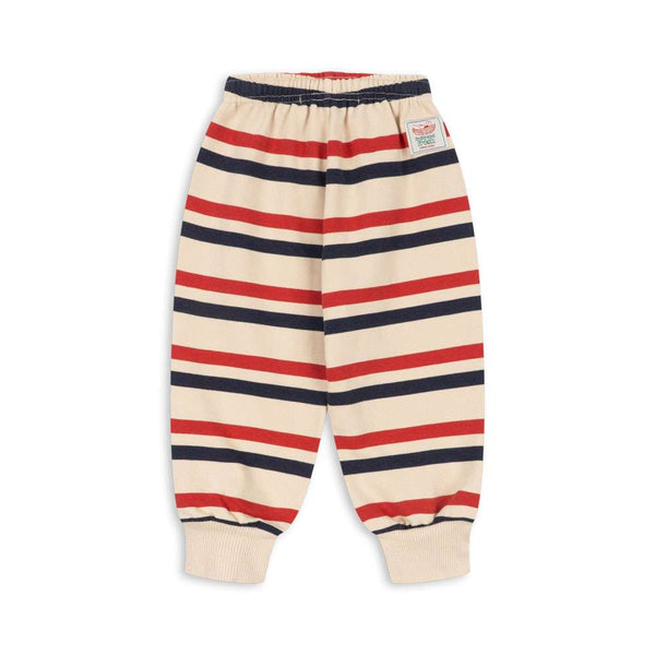 Sweathose Loupy Tangerine Stripe von Konges Sløjd Rückansicht