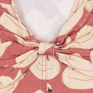Konges Sløjd Kleid Magot Swan Rose, GOTS-zertifizierter Denim im Detail