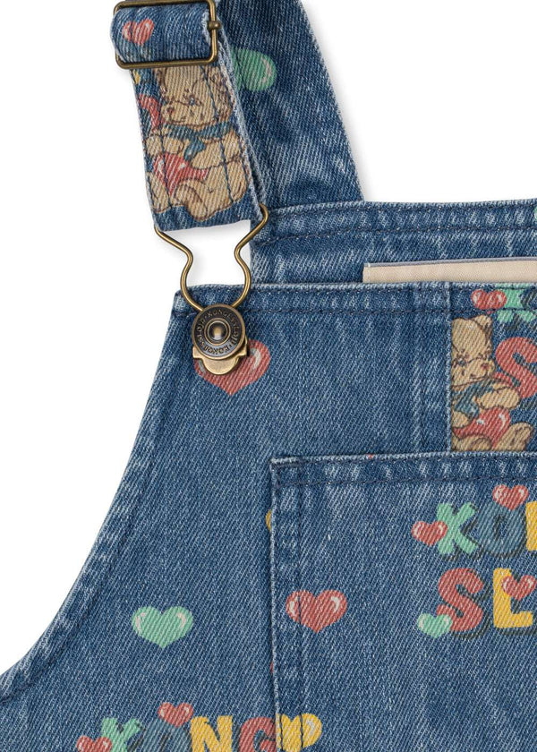 Magot Teddy Coeur Overalls