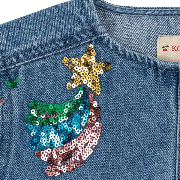 Sequined denim jacket Magot Rainbow Star