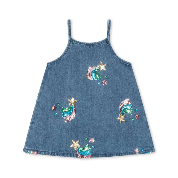 Sequined Cami Dress Magot Rainbow Star