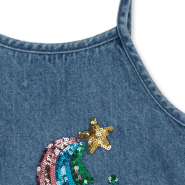 Sequined Cami Dress Magot Rainbow Star