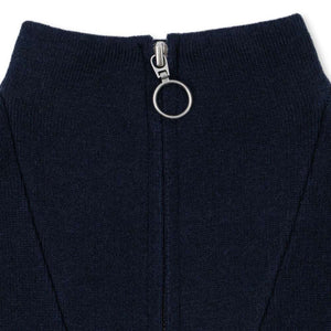 Konges Sløjd Half-Zip Sweatshirt Mano Total Eclipse aus Baumwolle, Rückansicht