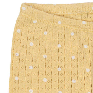 Konges Sløjd Leggings Minnie Dot Golden – Bund Nahaufnahme
