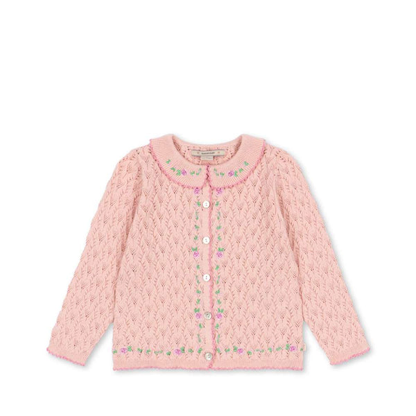 Konges Sløjd Strickjacke Rosier Light Rose – Vorderansicht