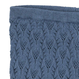 Konges Sløjd Strickhose Rosier Ashley Blue – Rosenmuster Detail
