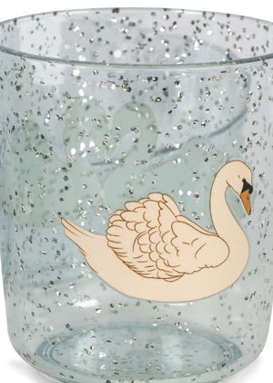 Konges Sløjd Glitzer-Geschirrset Swan Blue Teller