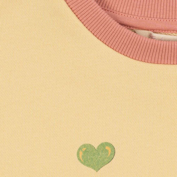 Ruffle Sweatshirt Spotty Banana Crepe