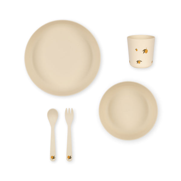 PLA tableware set Lemon