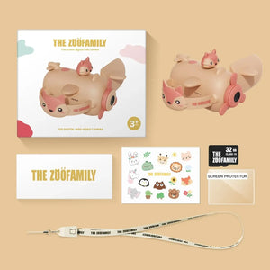 The Zoo Family V1 Videokamera für Kinder, Lieferumfang