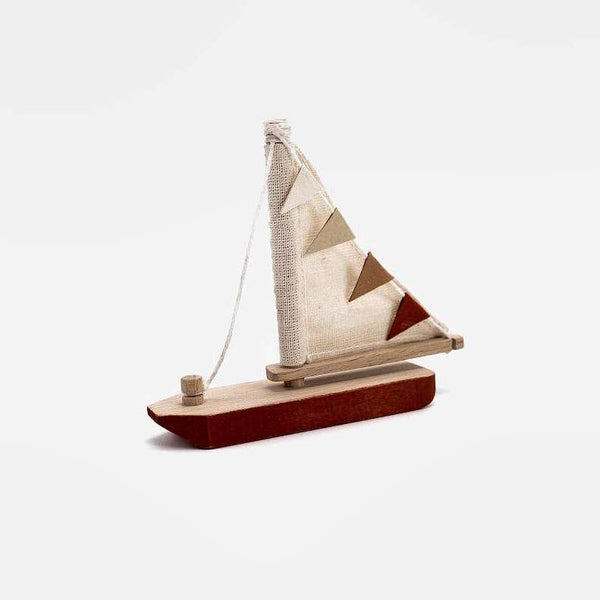 SABO concept Holzschiff Rot aus massiver Buche