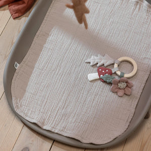 Sebra Musselin Wickelunterlage Seabreeze Beige, Detail