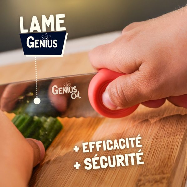 Children's Knife GENIUS CUT Blueberry Cream