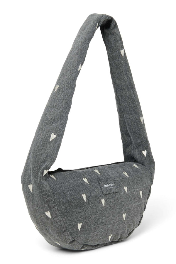 Studio Noos Mini-Crossbody im Grey-Denim-Look, Detail
