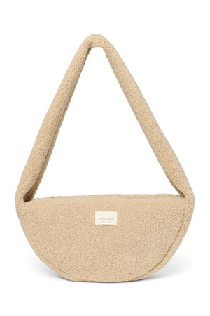 Studio Noos Ecru Teddy Mini Cross Body Bag in Cremeweiss
