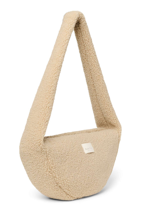 Studio Noos Ecru Teddy Mini Bag aus 100 % Polyester