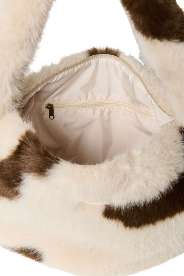 Studio Noos Faux Fur Bag Holy Cow quer über der Schulter