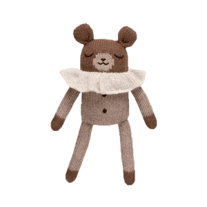 Main Sauvage Strickspielzeug Teddy Oat Pyjamas | Kuscheltier | Beluga Kids