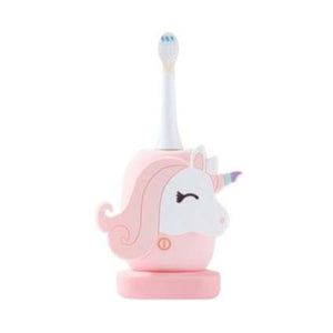 The Zoo Family Schallzahnbürste Zoo Einhorn in Rosa mit Sockel