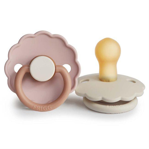 2-Pack Latex Pacifiers Daisy Biscuit/Cream
