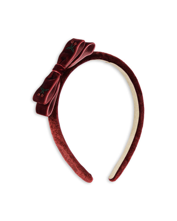 Juliette Bow Headband Rio Red